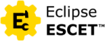 Eclipse ESCET (Supervisory Control Engineering Toolkit) logo.
